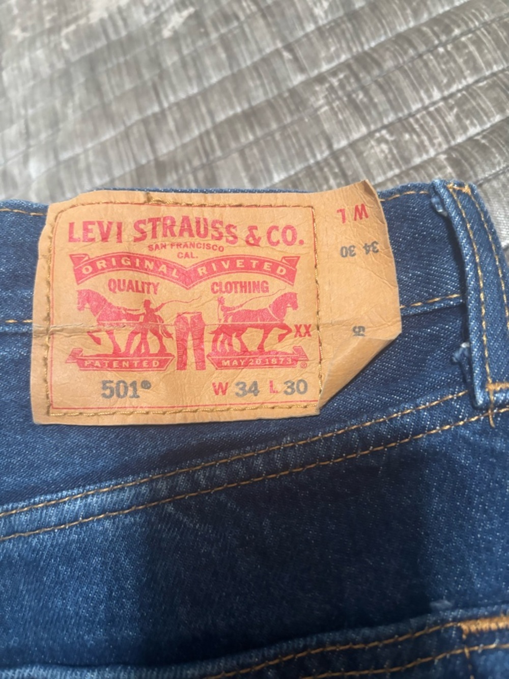 Levi's 501 Straight Men's Jeans - Dark Blue